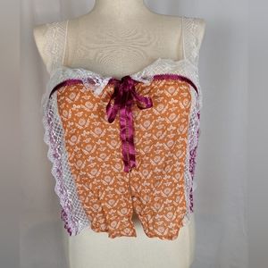 New with tags Anthropologie multi color lace tank top. Size medium